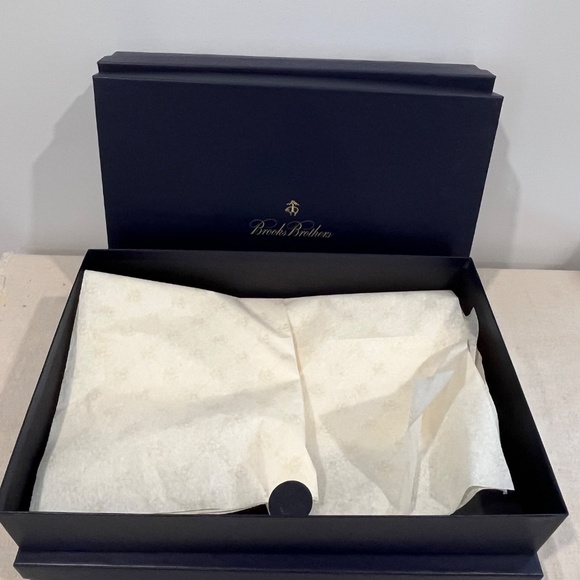 Brooks Brothers 4pc EMPTY Large Gift Boxes - Navy with Golden Fleece Logo - Picture 6 of 8